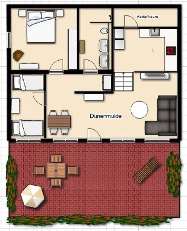 Landhaus Ostduene Ferienwohnung Duenenmulde Йюст Экстерьер фото